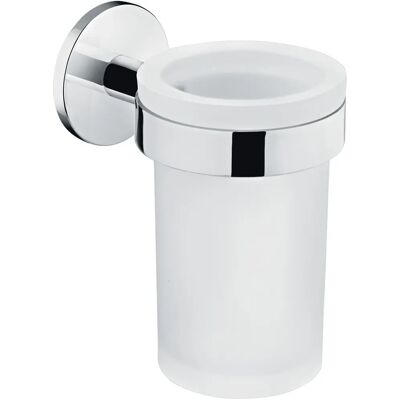 Cosmic Wjb262a0052001 Wandbeugel voor tandenborstel - Duo rond van metaal en glas Cosmic Wjb262a0052001 Wandbeugel voor tandenborstel - Duo rond van metaal en glas