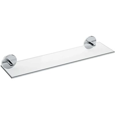 Cosmic Duo Ronde Glazen Plank - Badkamer Organizer - Chroom Cosmic Duo Ronde Glazen Plank - Badkamer Organizer - Chroom