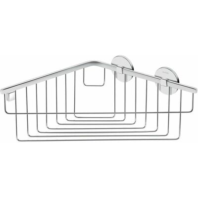 Cosmic Ronde Glashouder voor Douche - 25x25.6x13.2 cm - Chroom Cosmic Ronde Glashouder voor Douche - 25x25.6x13.2 cm - Chroom