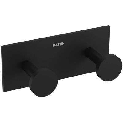 Cosmic Double Coat Hook - Black - Bathroom Accessory Cosmic Double Coat Hook - Black - Bathroom Accessory