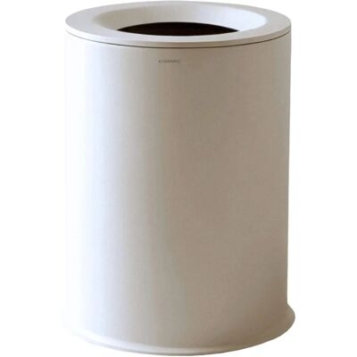 Poubelle de salle de bain en acier inoxydable 5L - Design rond moderne - Publicité Poubelle de salle de bain en acier inoxydable 5L - Design rond moderne - Publicité