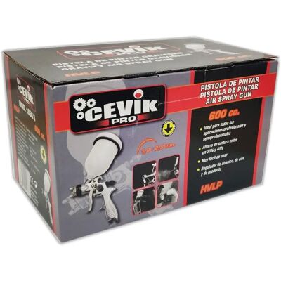 Cevik Pro - pistola gravedad - 1.4mm - Pintura profesional Cevik Pro - pistola gravedad - 1.4mm - Pintura profesional