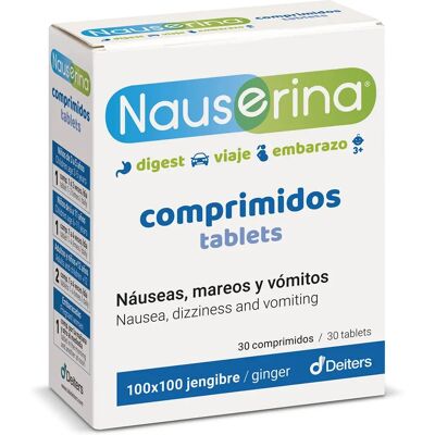 Deiters Nauserina 30 Tablets - Nausea Relief Tablets Deiters Nauserina 30 Tablets - Nausea Relief Tablets