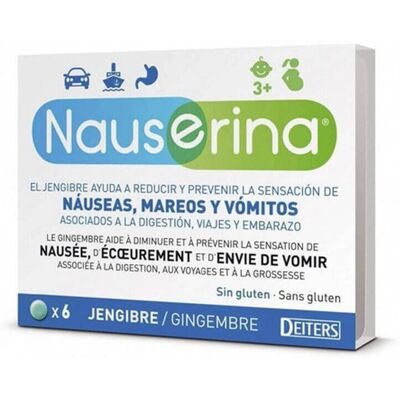 Deiters Nauserina 6 Tablets - Nausea Relief Supplement Deiters Nauserina 6 Tablets - Nausea Relief Supplement