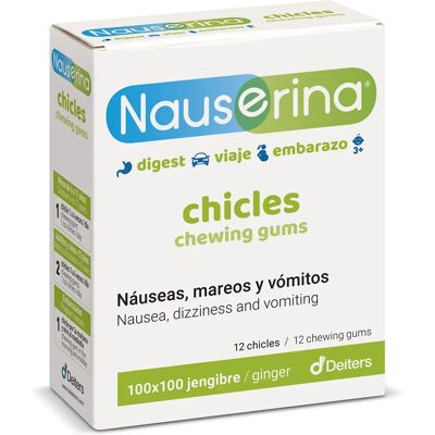 Deiters Nauserina Ginger Chewing Gums - Nausea Relief Deiters Nauserina Ginger Chewing Gums - Nausea Relief