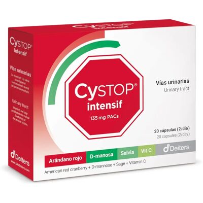 Deiters Cystop Intensif Arándano - Apoyo Urinario 20 Cápsulas Deiters Cystop Intensif Arándano - Apoyo Urinario 20 Cápsulas
