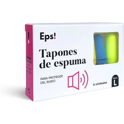 Tapones de Espuma EPS Deiters - Talla L - Pack de 6 Tapones de Espuma EPS Deiters - Talla L - Pack de 6