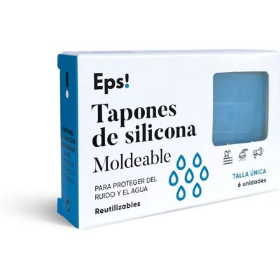 Tapones de Silicona Moldeable EPS - 6 Unidades Tapones de Silicona Moldeable EPS - 6 Unidades