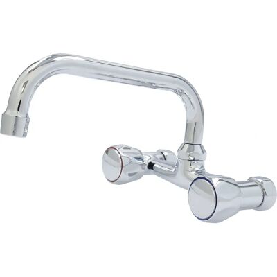 Grifo de Cocina Fontastock Zinc - Giro 360°, Dos Manijas Grifo de Cocina Fontastock Zinc - Giro 360°, Dos Manijas