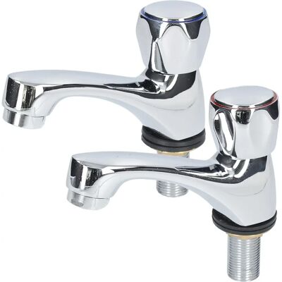 Conjunto de Grifos Fontastock Zinc - Monoblock, Incluye Soportes Conjunto de Grifos Fontastock Zinc - Monoblock, Incluye Soportes
