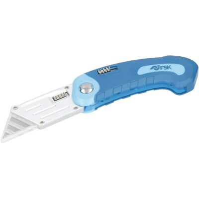 Cutter Ferrestock 19 mm Pliable - Outil de coupe ergonomique - Publicité Cutter Ferrestock 19 mm Pliable - Outil de coupe ergonomique - Publicité