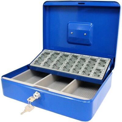 BRIXO Cassaforte - Cassaforte in acciaio per soldi e monete - 30x24x9 cm BRIXO Cassaforte - Cassaforte in acciaio per soldi e monete - 30x24x9 cm