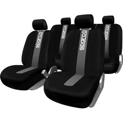 Coprisedili Auto Sparco Corsa - Grigio - 11 pezzi Coprisedili Auto Sparco Corsa - Grigio - 11 pezzi