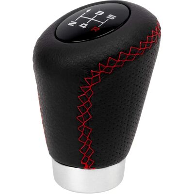 BC Corona Gear Shift Knob Black/Red Leather - Gear Shift Knob BC Corona Gear Shift Knob Black/Red Leather - Gear Shift Knob
