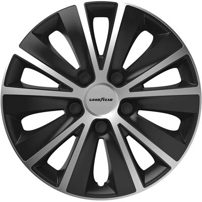 Goodyear Monaco Velgenkap - Zwart Zilver - 15" Goodyear Monaco Velgenkap - Zwart Zilver - 15"