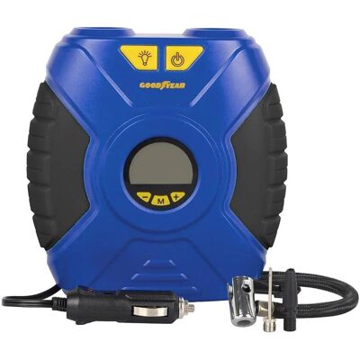 Compresor de aer portabil Goodyear GOD0020 - 12V, 90 PSI, lumină LED Compresor de aer portabil Goodyear GOD0020 - 12V, 90 PSI, lumină LED