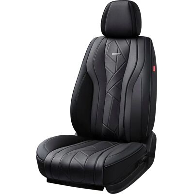 Funda de asiento de coche Origen R7 - Cuero, Negro, 3 Piezas Funda de asiento de coche Origen R7 - Cuero, Negro, 3 Piezas