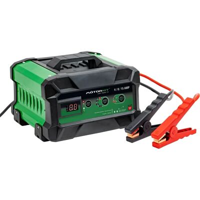 Motorkit Cargador batería 12/24V 4-15A - Chargeur de batterie Motorkit Cargador batería 12/24V 4-15A - Chargeur de batterie