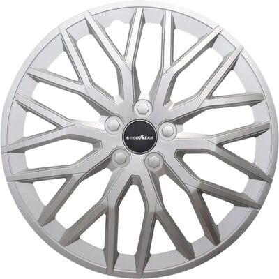 Goodyear BAKU Zilveren 15" Velgdeksels Goodyear BAKU Zilveren 15" Velgdeksels