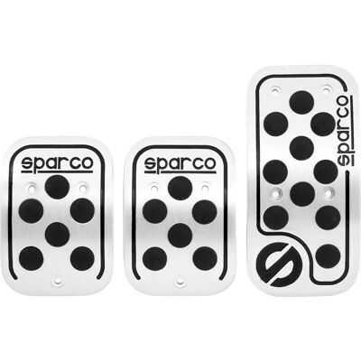 Sparco SPC0406BK Aluminium Racing Pedaler med Anti-slip Gummi - Pedaler Sparco SPC0406BK Aluminium Racing Pedaler med Anti-slip Gummi - Pedaler