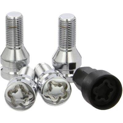 BC Corona 14X150 L26 17/19 Plata - Tornillo antirrobo BC Corona 14X150 L26 17/19 Plata - Tornillo antirrobo