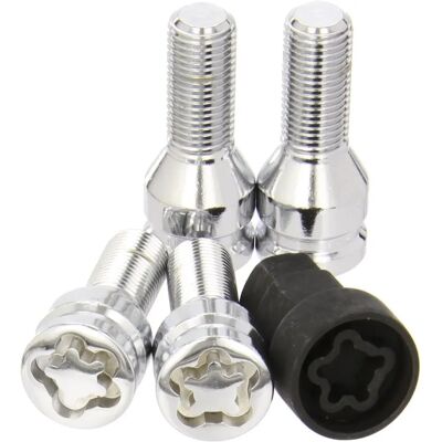 BC Corona TOR9920 Anti-Theft Screws - 14x150 - Silver - Pack of 4 BC Corona TOR9920 Anti-Theft Screws - 14x150 - Silver - Pack of 4
