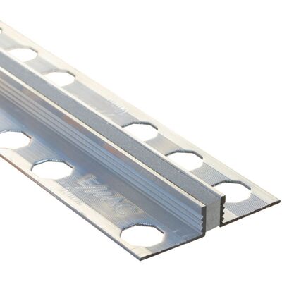 Emac Novojunta Metal Alu. 06x2500 Marfil - Perfil de expansión Emac Novojunta Metal Alu. 06x2500 Marfil - Perfil de expansión