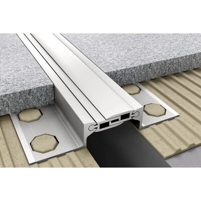 EMAC Novojunta Pro AL30 RS Perimetral 12x2500 Plata mate - Sistema de juntas perimetrales EMAC Novojunta Pro AL30 RS Perimetral 12x2500 Plata mate - Sistema de juntas perimetrales