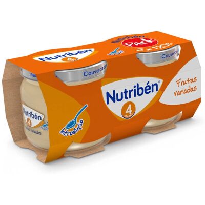 Nutribén Comida para bebês - Frutas Mistas - 2x120g Nutribén Comida para bebês - Frutas Mistas - 2x120g