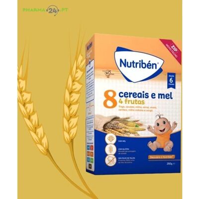 Nutribén Papinhas sem glúten com mel e frutas - 250g Nutribén Papinhas sem glúten com mel e frutas - 250g