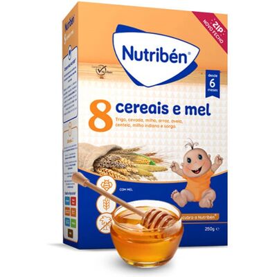 Nutribén Porridge 8 Cereals and honey 250g Nutribén Porridge 8 Cereals and honey 250g