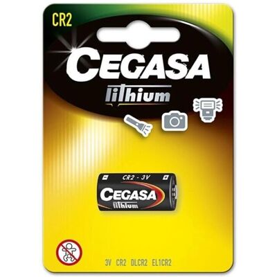 Pile au lithium Cegasa CR2 3V - Batterie - Publicité Pile au lithium Cegasa CR2 3V - Batterie - Publicité