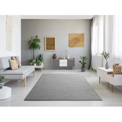 MONTANA - Tapis intérieur uni argent 200x290 cm - Argent - Rug - Publicité MONTANA - Tapis intérieur uni argent 200x290 cm - Argent - Rug - Publicité