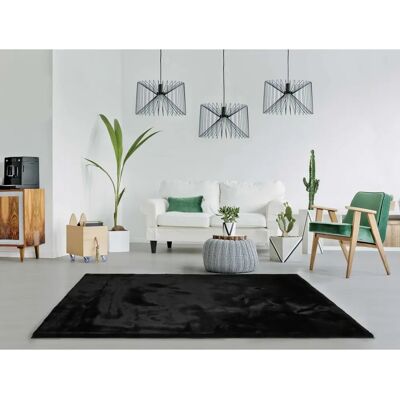 Tapis Lavable Noir Extra Doux Atticgo - Tapis - Publicité Tapis Lavable Noir Extra Doux Atticgo - Tapis - Publicité