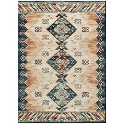 Atticgo Antalia 249 Alfombra Étnica Multicolor de Viscosa - Alfombra Atticgo Antalia 249 Alfombra Étnica Multicolor de Viscosa - Alfombra