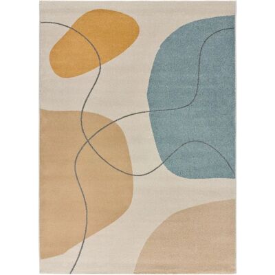 Tapis Géométrique Multicolore Atticgo - 160x230cm - Espagne - Publicité Tapis Géométrique Multicolore Atticgo - 160x230cm - Espagne - Publicité