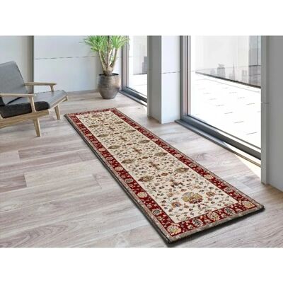 UNIVERSAL XXI - Alfombra pasillera polipropileno classic - crema beige - 67x250cm - Rug - Publicité UNIVERSAL XXI - Alfombra pasillera polipropileno classic - crema beige - 67x250cm - Rug - Publicité
