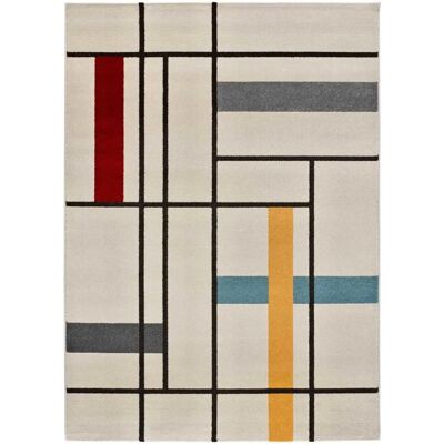 Tapis Géométrique Multicolore - 133x190cm - Universal XXI - Publicité Tapis Géométrique Multicolore - 133x190cm - Universal XXI - Publicité