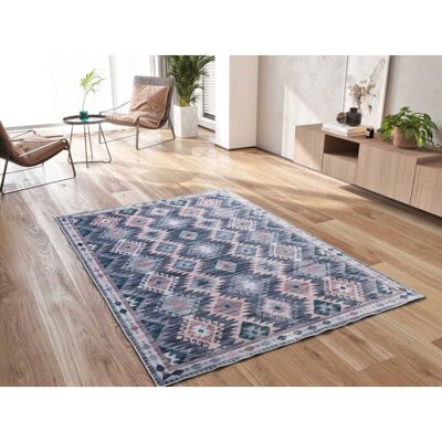 Tapis Vintage Multicolore Atticgo - 160x230 cm - Publicité Tapis Vintage Multicolore Atticgo - 160x230 cm - Publicité
