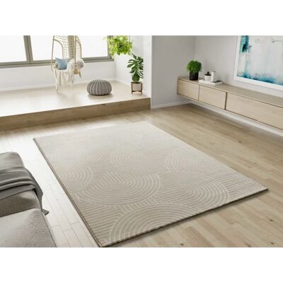 Alfombra interior blanca en estilo escandinavo, 160x230cm - Alfombra Alfombra interior blanca en estilo escandinavo, 160x230cm - Alfombra