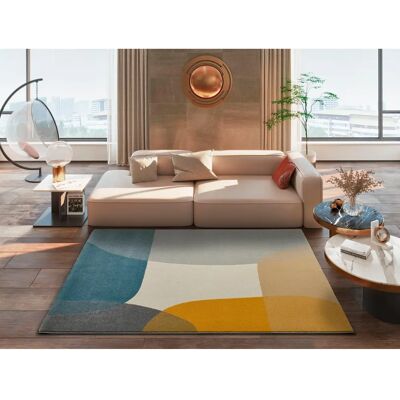 Alfombra Geométrica Multicolor - Atticgo - 140x200 cm Alfombra Geométrica Multicolor - Atticgo - 140x200 cm