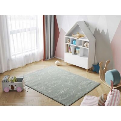 Atticgo - Beats infantil dinosaurios - Verde - 120x170 cm - Alfombra Atticgo - Beats infantil dinosaurios - Verde - 120x170 cm - Alfombra