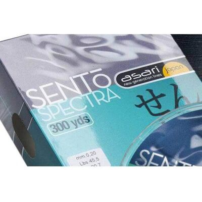 Asari Sento Spectra Braided Line - 1000 M - Gray - Fishing Line Asari Sento Spectra Braided Line - 1000 M - Gray - Fishing Line
