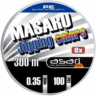 Asari Masaru Jigging Braided Line - Fishing Line 300 M Multicolor Asari Masaru Jigging Braided Line - Fishing Line 300 M Multicolor