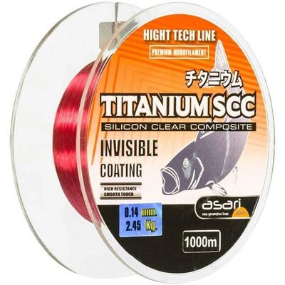 Asari Titanium Scc 1000 M Vislijn - Monofilament Asari Titanium Scc 1000 M Vislijn - Monofilament