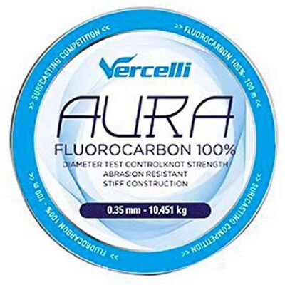 Vercelli Aura 50 M Fluorocarbon Transparente - Línea de pesca Vercelli Aura 50 M Fluorocarbon Transparente - Línea de pesca