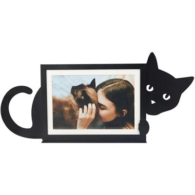 Balvi Verstecktes Katzen-Fotorahmen - Horizontal, Metall, 10x15cm Balvi Verstecktes Katzen-Fotorahmen - Horizontal, Metall, 10x15cm