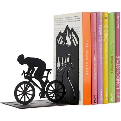 Balvi Fahrradfahrer Bücherstütze Schwarz Metall - Buchstütze Balvi Fahrradfahrer Bücherstütze Schwarz Metall - Buchstütze