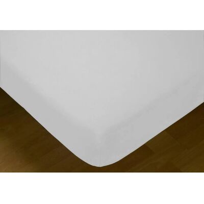 Hosteline IRIS White Single Fitted Sheet - Bedding Hosteline IRIS White Single Fitted Sheet - Bedding