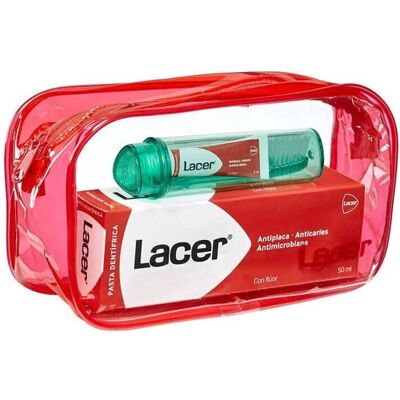 Lacer Reise-Set - Zahnbürste, Zahnpasta & Mundwasser Lacer Reise-Set - Zahnbürste, Zahnpasta & Mundwasser